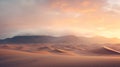 Stunning Sunrise Photography: Majestic Sand Dunes And Mountain Godrays Royalty Free Stock Photo