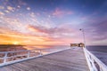 Stunning Sunrise At Queenscliff Pier Royalty Free Stock Photo