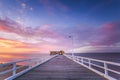 Stunning Sunrise At Queenscliff Pier Royalty Free Stock Photo