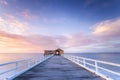 Stunning Sunrise At Queenscliff Pier Royalty Free Stock Photo