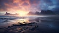 Stunning Sunrise Shoreline: Captivating High-resolution Photography Royalty Free Stock Photo