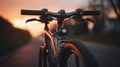Stunning Sunset Bicycle Close-up: Detailed, Realistic Shot In 8k