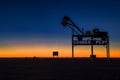 Stunning sunset coober pedy northern part of south australia