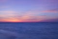 Stunning sunset on the empty beach, Cape Cod, USA Royalty Free Stock Photo