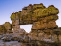 Famous rock formation called `La Fenetre`, Isalo National Park, Madagascar Royalty Free Stock Photo