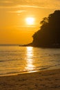 Stunning sunset at Kala island. Layan beach Royalty Free Stock Photo