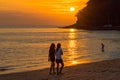 Stunning sunset at Kala island. Layan beach Royalty Free Stock Photo