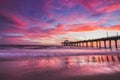 Stunning Sunset at Manhattan Beach Pier