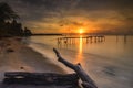 The Stunning Sunset Moment-1 Wonderfull Indonesia Royalty Free Stock Photo