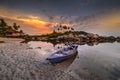The Stunning Sunset Moment-3 Wonderfull Indonesia Royalty Free Stock Photo