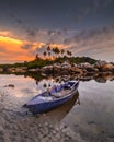 The Stunning Sunset Moment-4 Wonderfull Indonesia Royalty Free Stock Photo