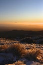 Stunning sunset at Mt Ruapehu Royalty Free Stock Photo