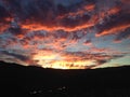 Stunning sunset over Marin Headlands Royalty Free Stock Photo