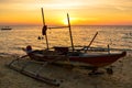 Stunning sunset over San Remigio, Cebu, Philippines Royalty Free Stock Photo