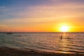 Stunning sunset over San Remigio, Cebu, Philippines Royalty Free Stock Photo