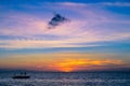 Stunning sunset over San Remigio, Cebu, Philippines Royalty Free Stock Photo