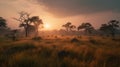 Stunning Sunset Over Savanna In Peru Captured In 8k With Sony Alpha A7 Iv Camera