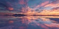 Stunning Sunset Reflection A Serene Waterscape Royalty Free Stock Photo