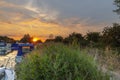 A beautiful sunset on the river Chelmer in Essex