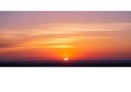 A stunning sunset with a vivid gradient sky ranges from deep Royalty Free Stock Photo