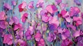 Stunning Sweet Pea Art: Pink Flowers By Maria Nicola Giannastovska