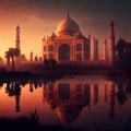 Taj Mahal sunrise sunset