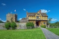 Stokesay Castle Gatehouse and South Tower, Shropshire, England. Royalty Free Stock Photo