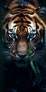 Stunning Tiger Eyes: Cross-processed Dark Blue And Bronze Lock Screen