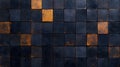 Top View of Seamless Anthracite Tile Roof Texture for Background