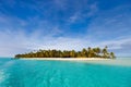 Stunning tropical beach at exotic island in Pacific Royalty Free Stock Photo