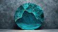 Stunning Turquoise Geode Landscape Royalty Free Stock Photo