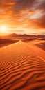 Stunning Uhd Image: Beautiful Sahara Desert Sunset With Romantic Dramatic Landscapes