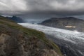 Stunning Vatnajokull glacier and mountains