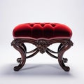 Stunning Velvet Victorian Foot Stool Console Image In 8k Resolution Royalty Free Stock Photo