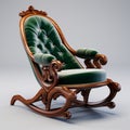 Stunning Velvet Victorian Rocking Chair 3d Model Download