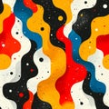 A Stunning and Vibrant Abstract Waves Pattern Featuring Bold and EyeCatching Colors