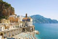 Stunning view of Atrani village, Amalfi Coast, Italy Royalty Free Stock Photo