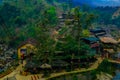 A stunning view of the Cat Cat village, a famous village when you visit Sapa, Vietna Royalty Free Stock Photo
