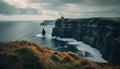 Majestic Cliffs of Moher, Ireland: A Breathtaking Coastal Panorama Royalty Free Stock Photo