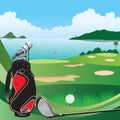 Golf course background Royalty Free Stock Photo