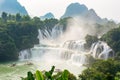 Stunning view at Detian waterfall in Guangxi, China Royalty Free Stock Photo