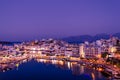 Stunning view of the famous cosmopolitan tourist resorts of Agios Nikolaos Royalty Free Stock Photo