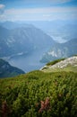 Stunning view of Hallstatter See lake in Austria Royalty Free Stock Photo