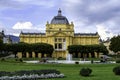 Stunning view of the iconic Art Pavilion in the city of Zagreb, Croatia