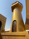 Stunning view of the iconic Golden Mosque in Doha, Qatar on a beautiful sunny day