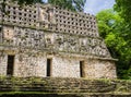 King Palace in Yaxchilan ancient mayan ruins, Chiapas, Mexico Royalty Free Stock Photo