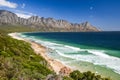 Stunning view of Kogel Bay Beach, located along Route 44 in the eastern part of False Bay near Cape Town between Gordon`s Bay