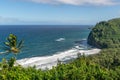 Stunning view of the Kohala Coast on the north shore of the Big Island of Hawaii, USA. Photo taken at Pololu Valley Lookout. Popul