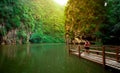 Stunning view of Mirror Lake at Ipoh, Perak, Malaysia Royalty Free Stock Photo