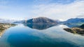 Stunning view of mirror lake in New Zealand Royalty Free Stock Photo